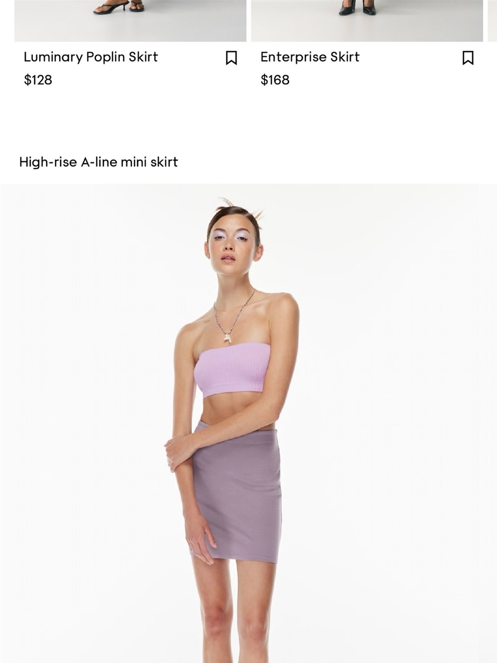 Sunday Best Mauve Lavender Mini Skirt